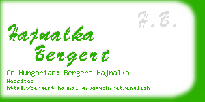 hajnalka bergert business card